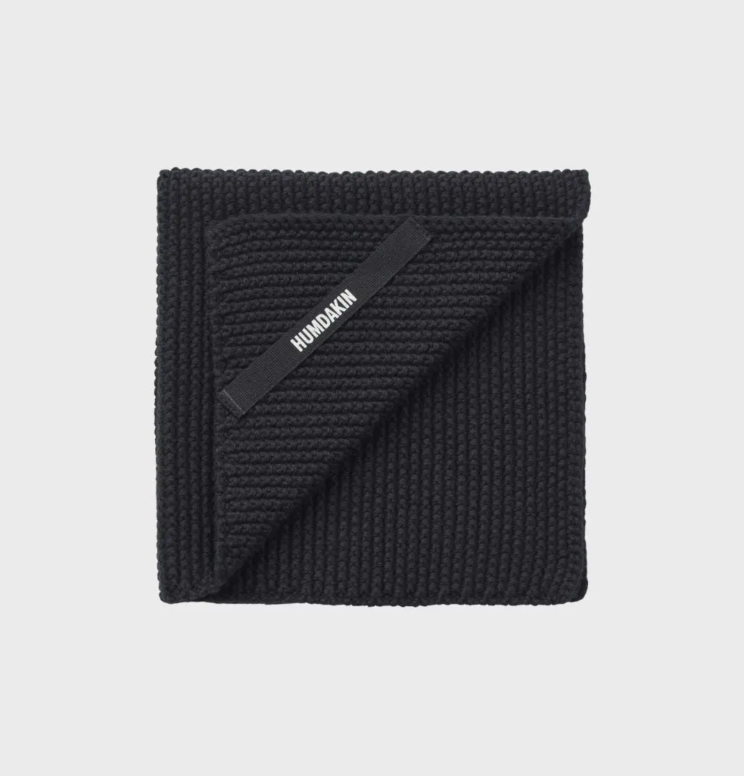 HUMDAKIN Strikket karklud Organic Textiles 020 Coal